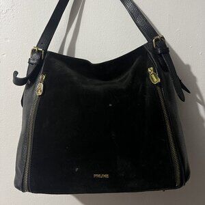 Prune Argentina leather/suede shoulder bag
